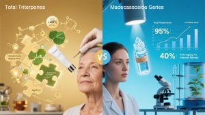 总三萜系列和羟基积雪草苷系列的主要区别是什么？